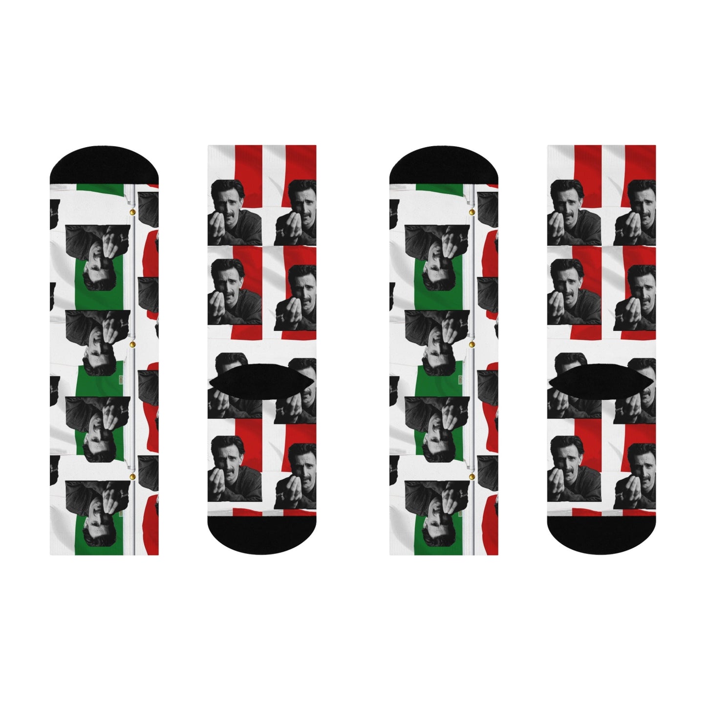 Zappa and the Italian Flag Cushioned Crew Socks