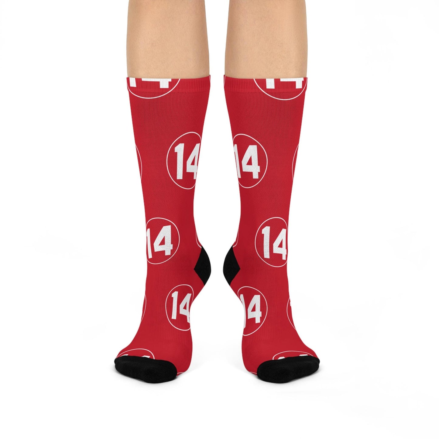 Red Pete Rose Legacy Tribute Socks - Iconic Number 14 Sports Remembrance