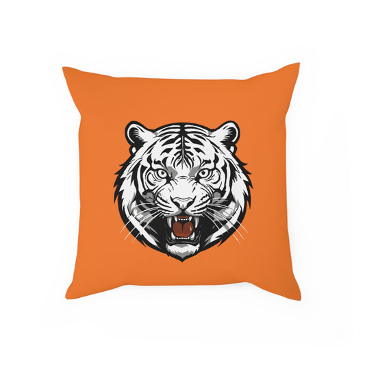 Cincinnati Bengals Tiger Decorative Throw Pillow - Hand-Drawn Bengal Design