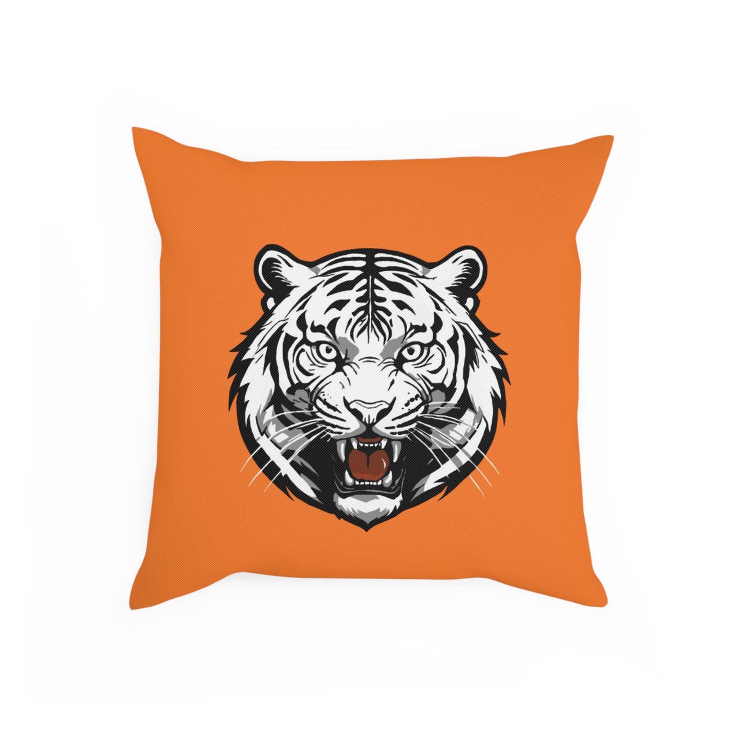 Cincinnati Bengals Tiger Decorative Throw Pillow - Hand-Drawn Bengal Design