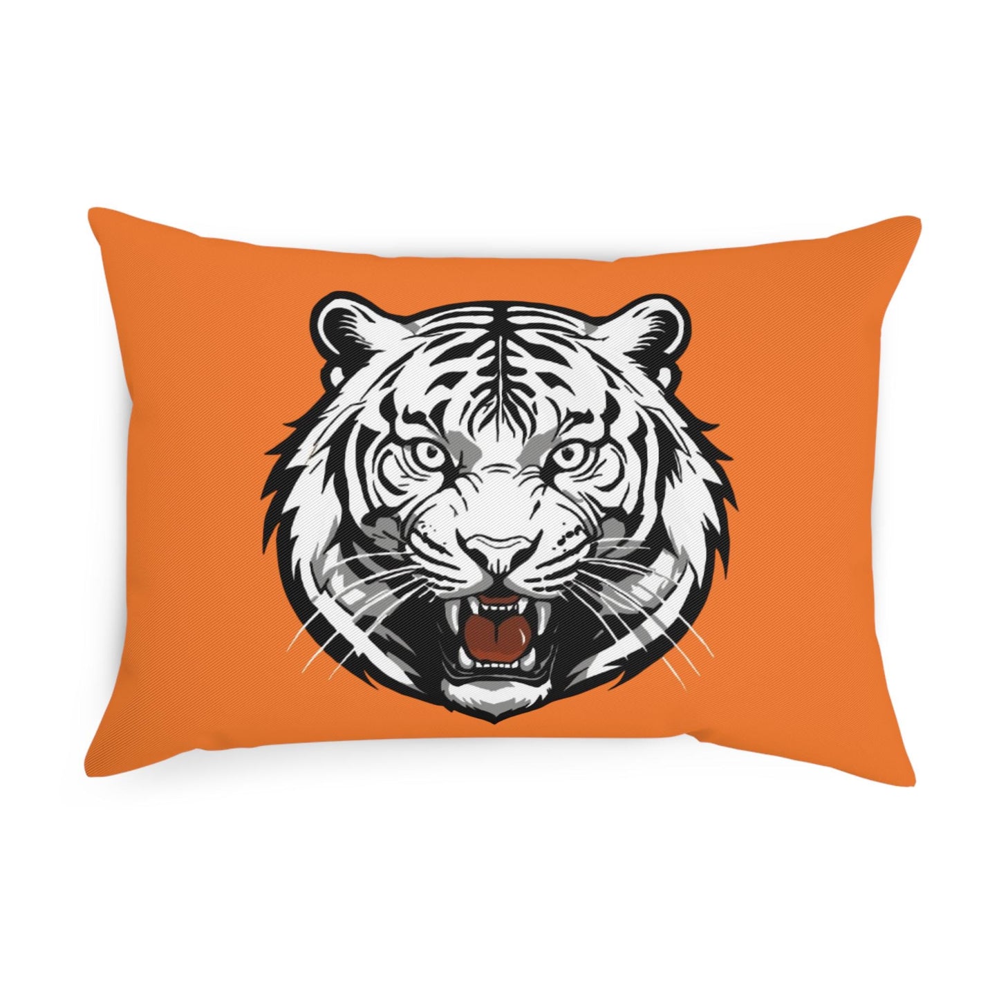 Cincinnati Bengals Tiger Decorative Throw Pillow - Hand-Drawn Bengal Design