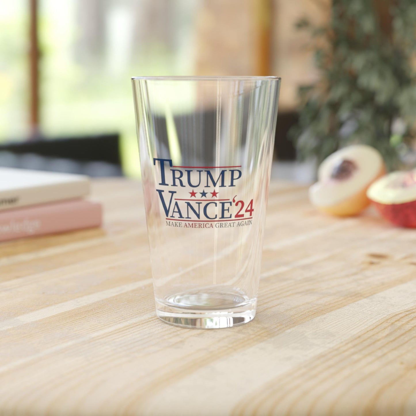 Trump Vance 2024 16-Ounce Pint Glass - Celebrate Victory and Patriotism