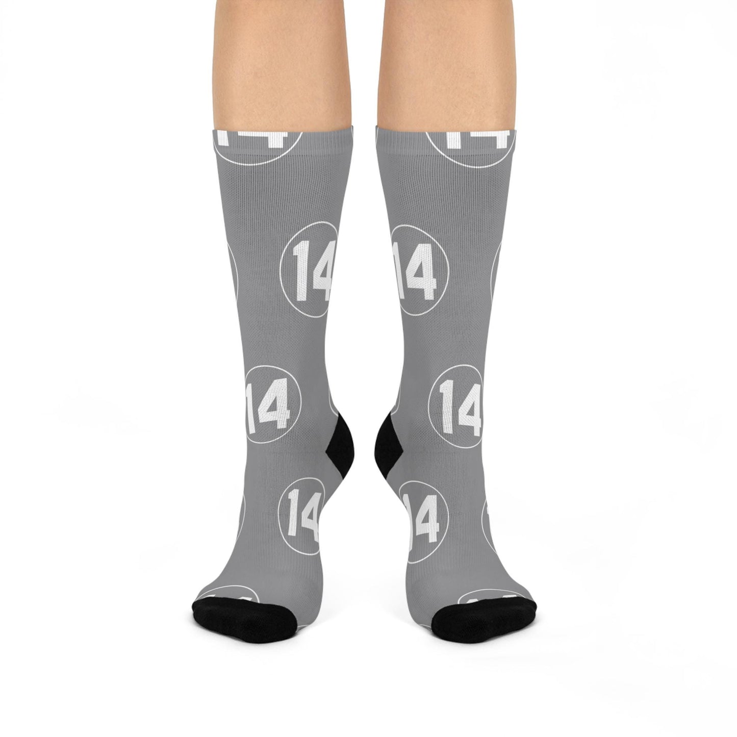 Gray Pete Rose Legacy Tribute Socks - Iconic Number 14 Sports Remembrance