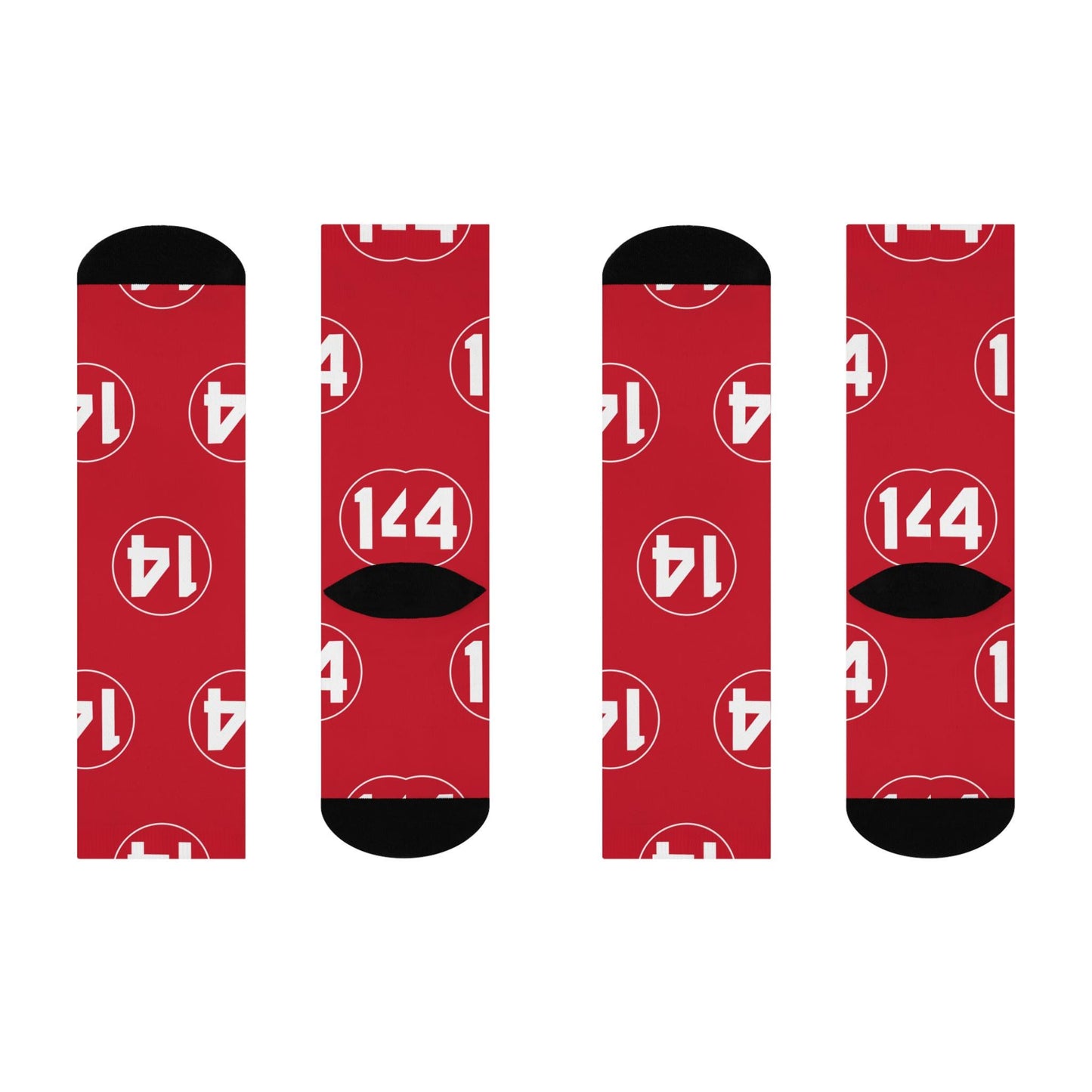 Red Pete Rose Legacy Tribute Socks - Iconic Number 14 Sports Remembrance