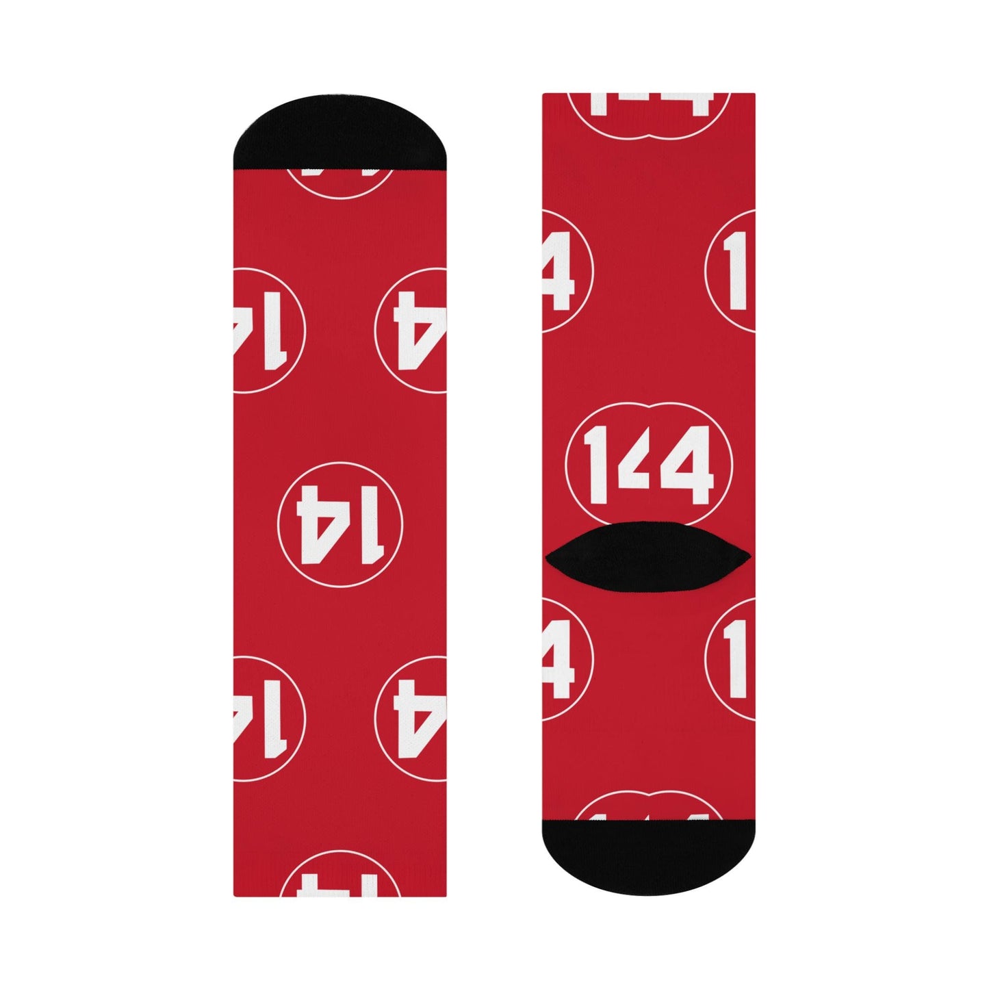 Red Pete Rose Legacy Tribute Socks - Iconic Number 14 Sports Remembrance