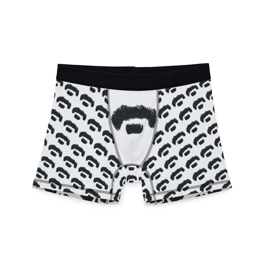 Frank Zappa Mustache Boxer Briefs - Hand-Drawn Design