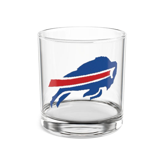 Buffalo Bills 10oz Rocks Glass - Team Spirit Barware - Hand Drawn Art