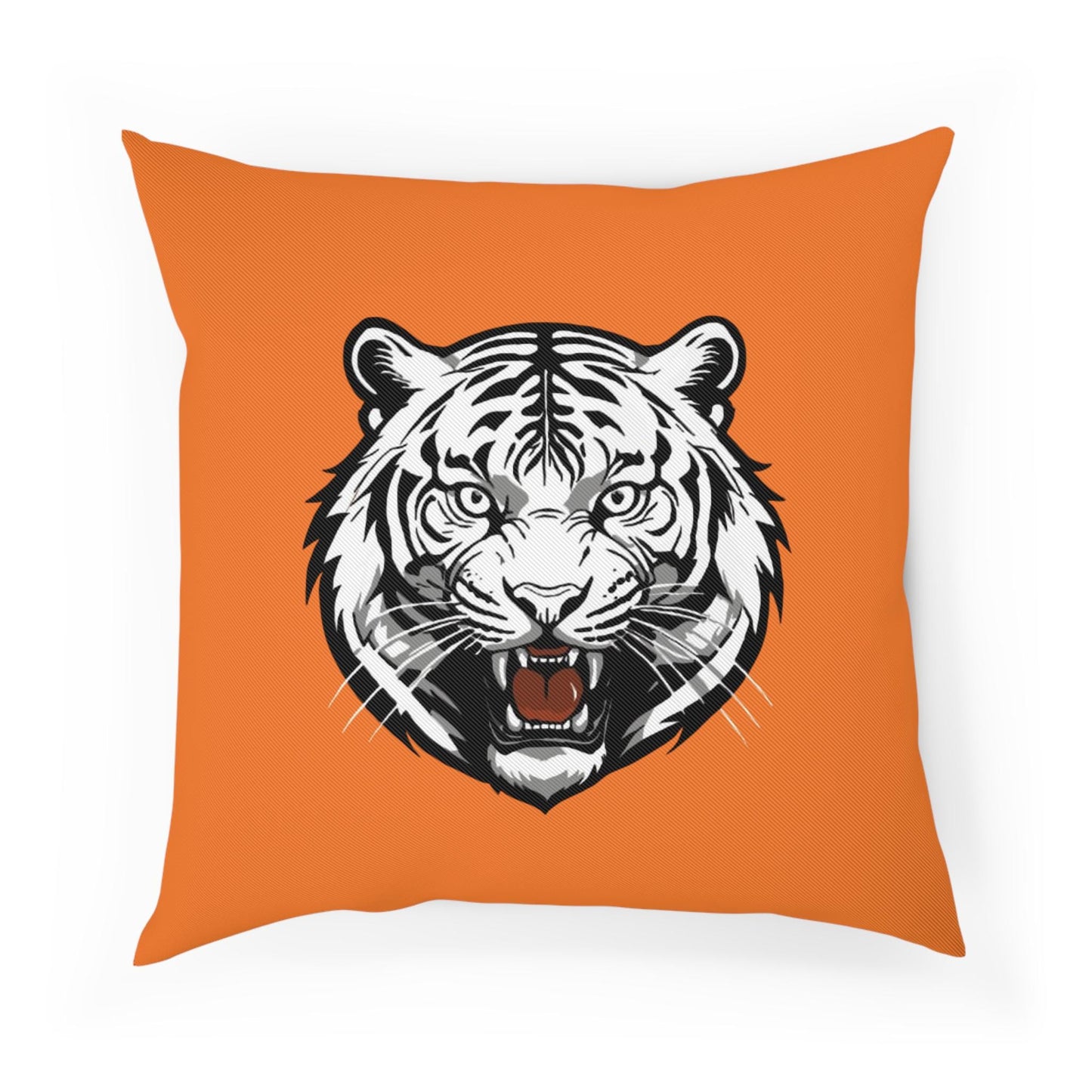 Cincinnati Bengals Tiger Decorative Throw Pillow - Hand-Drawn Bengal Design