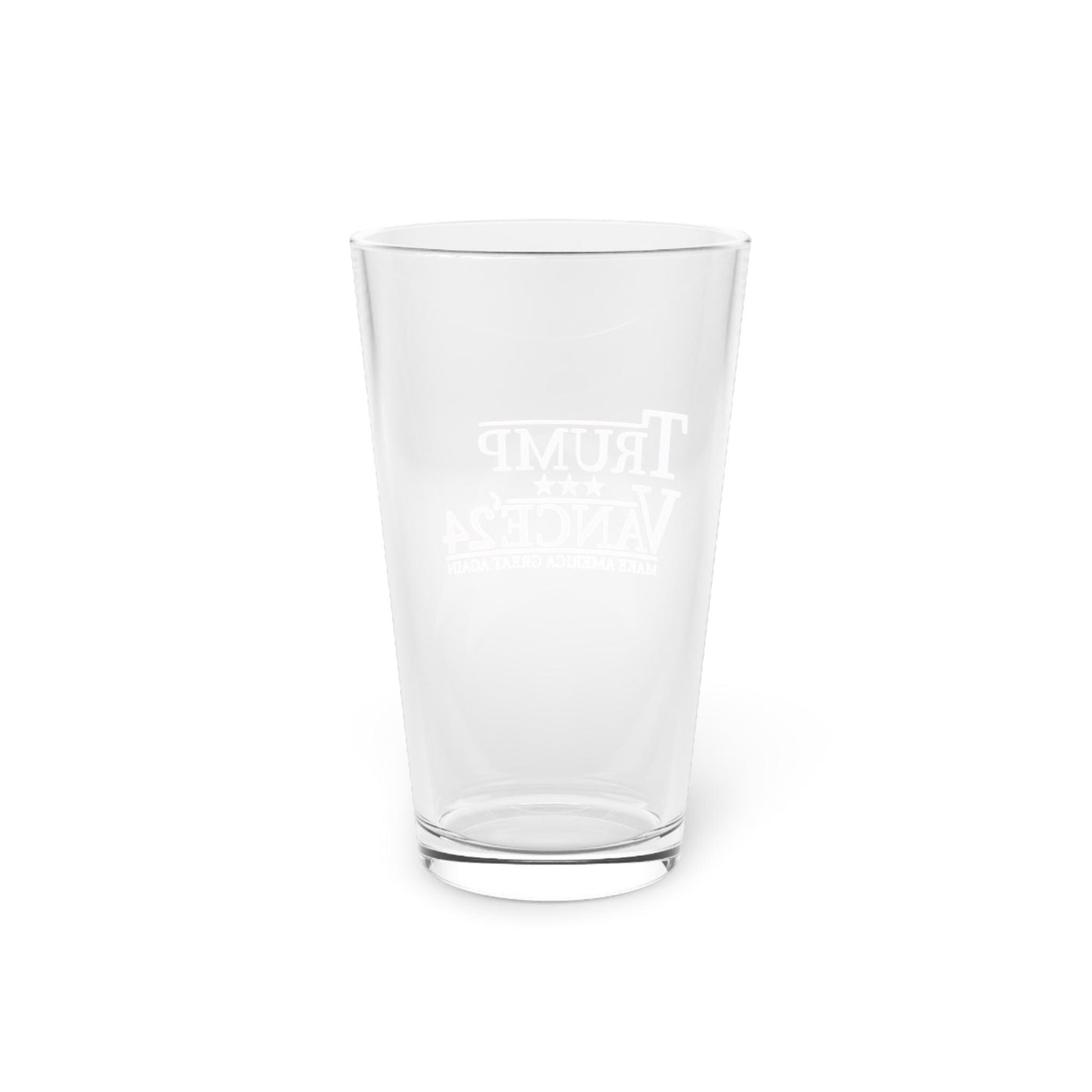 Trump Vance 2024 16-Ounce Pint Glass - Celebrate Victory and Patriotism