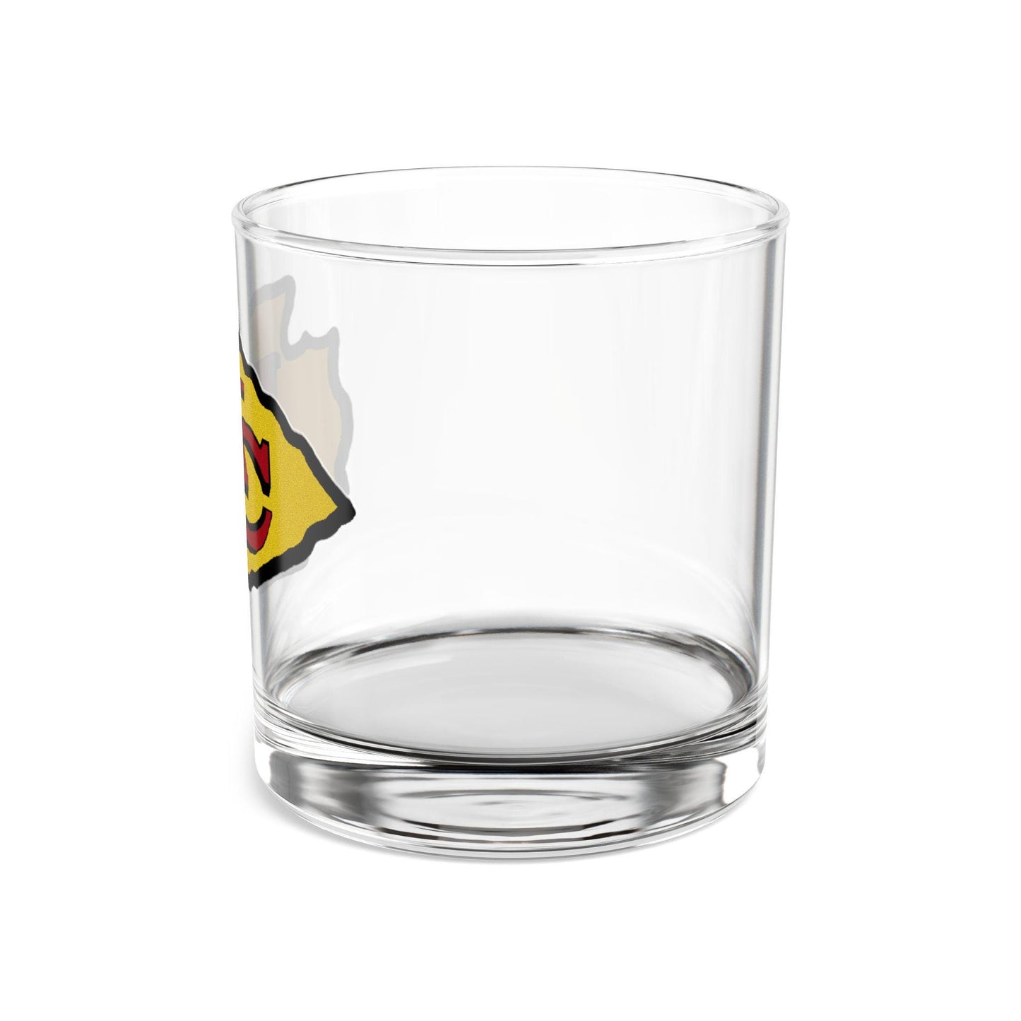 Kansas City Chiefs Inspired 10oz Rocks Glass - Team Spirit Barware - Hand Drawn Art