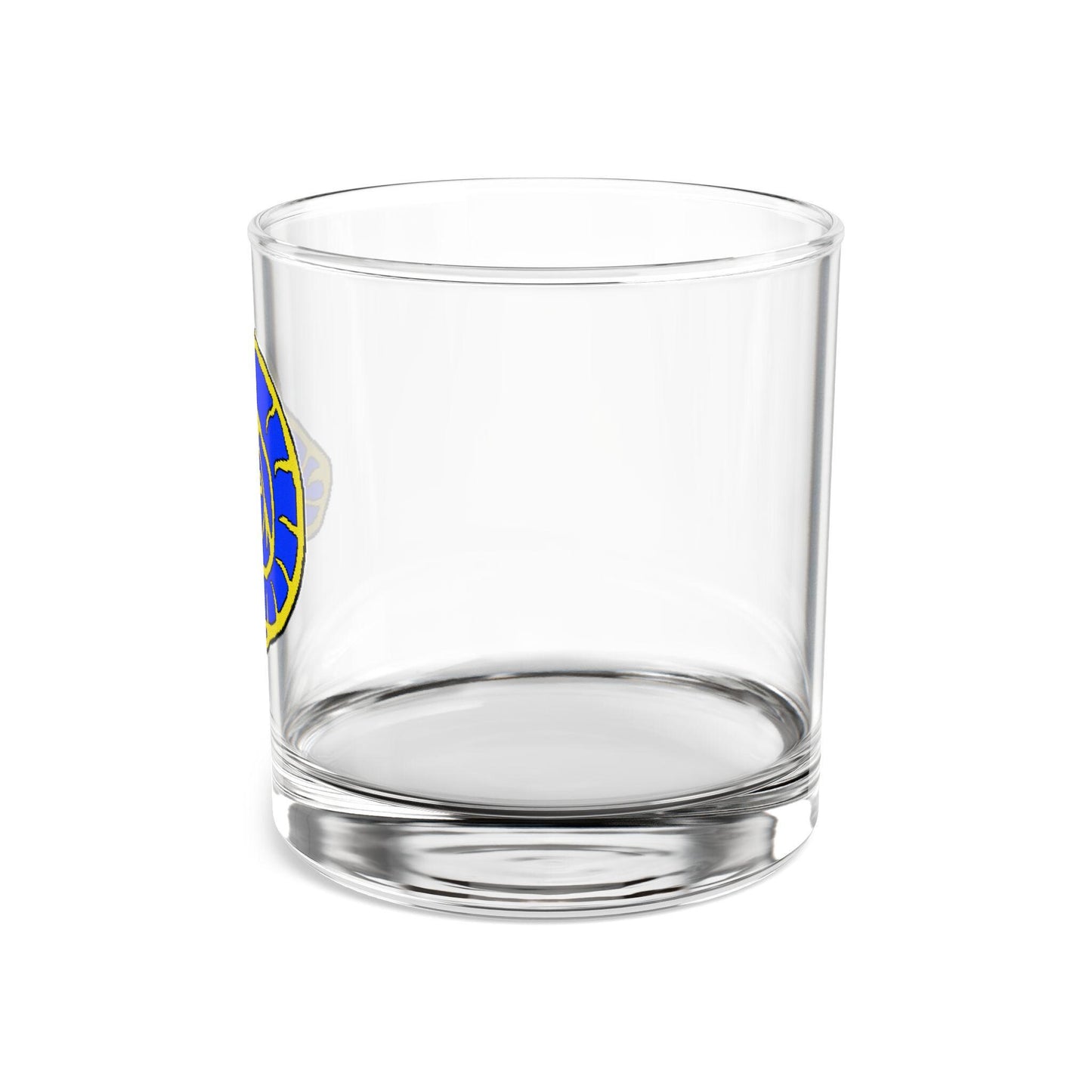 Hand-Drawn LA Rams Logo Rocks Glass - Gold and Blue NFL Fan Rocks Glass, 10oz Gift