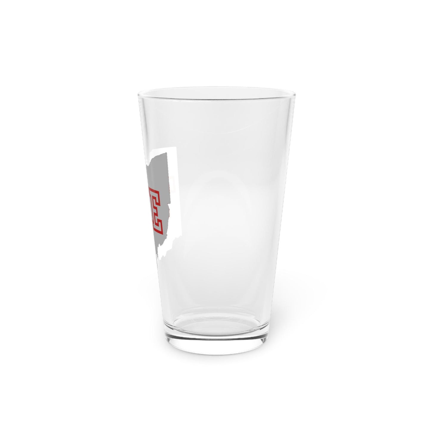 The Ohio State Inspired Pint Glass - Ohio Map Design with THE Text, 16oz College Sports Gift