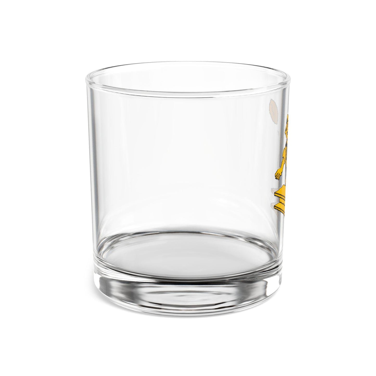 Retro Steelers Rocks Glass - Hand-Drawn Vintage Design Rocks Glass, 10oz