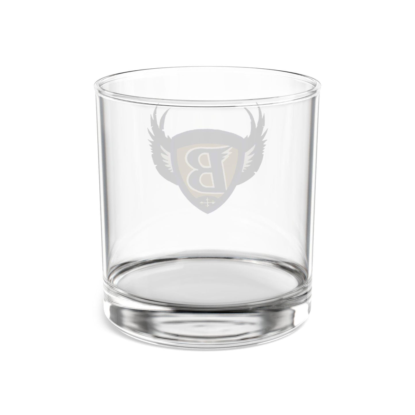 Baltimore Ravens Rocks Glass - Hand-Drawn Retro Design Rocks Glass, 10oz