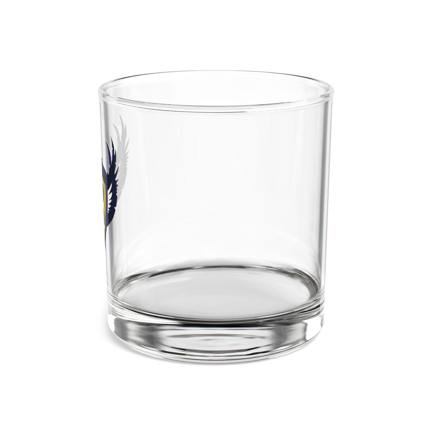 Baltimore Ravens Rocks Glass - Hand-Drawn Retro Design Rocks Glass, 10oz