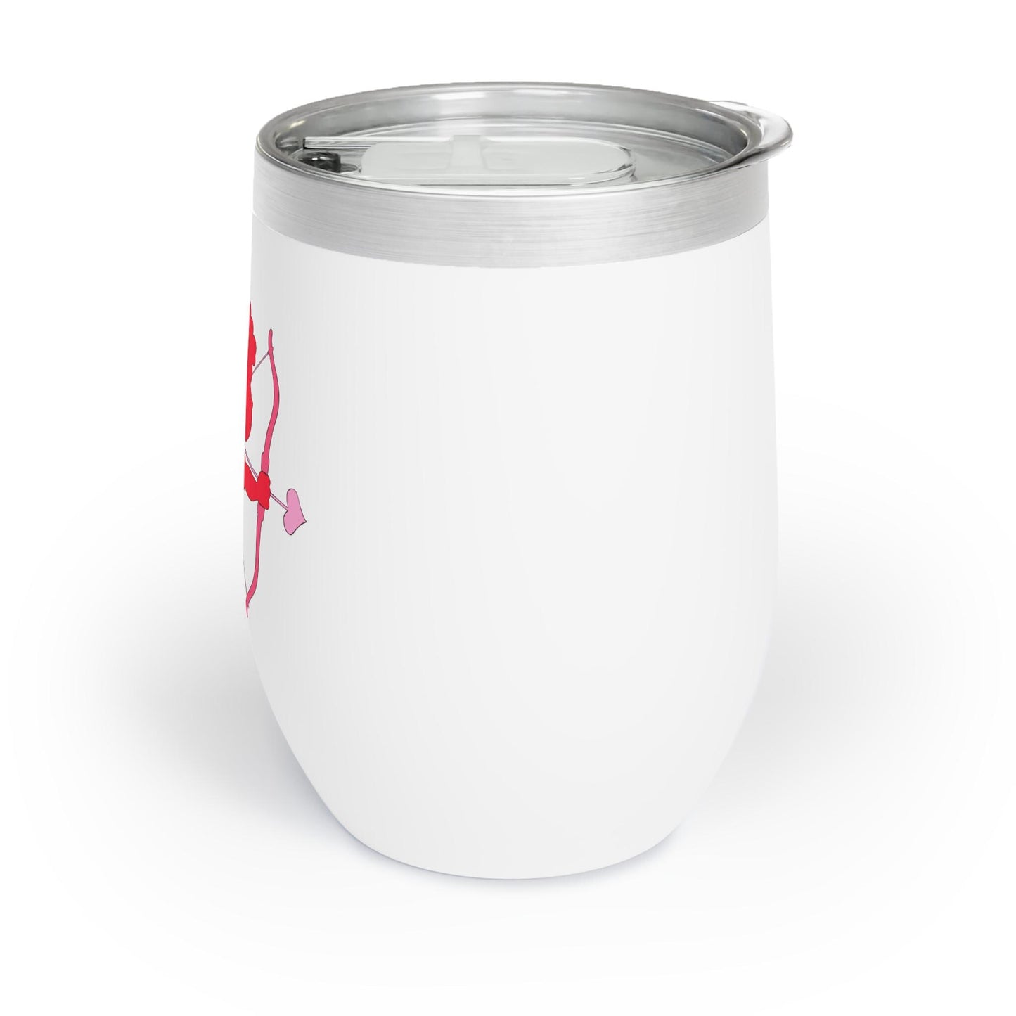 Cupid Valentines Day Insulated Wine Tumbler - Hand-Drawn Design - 11oz