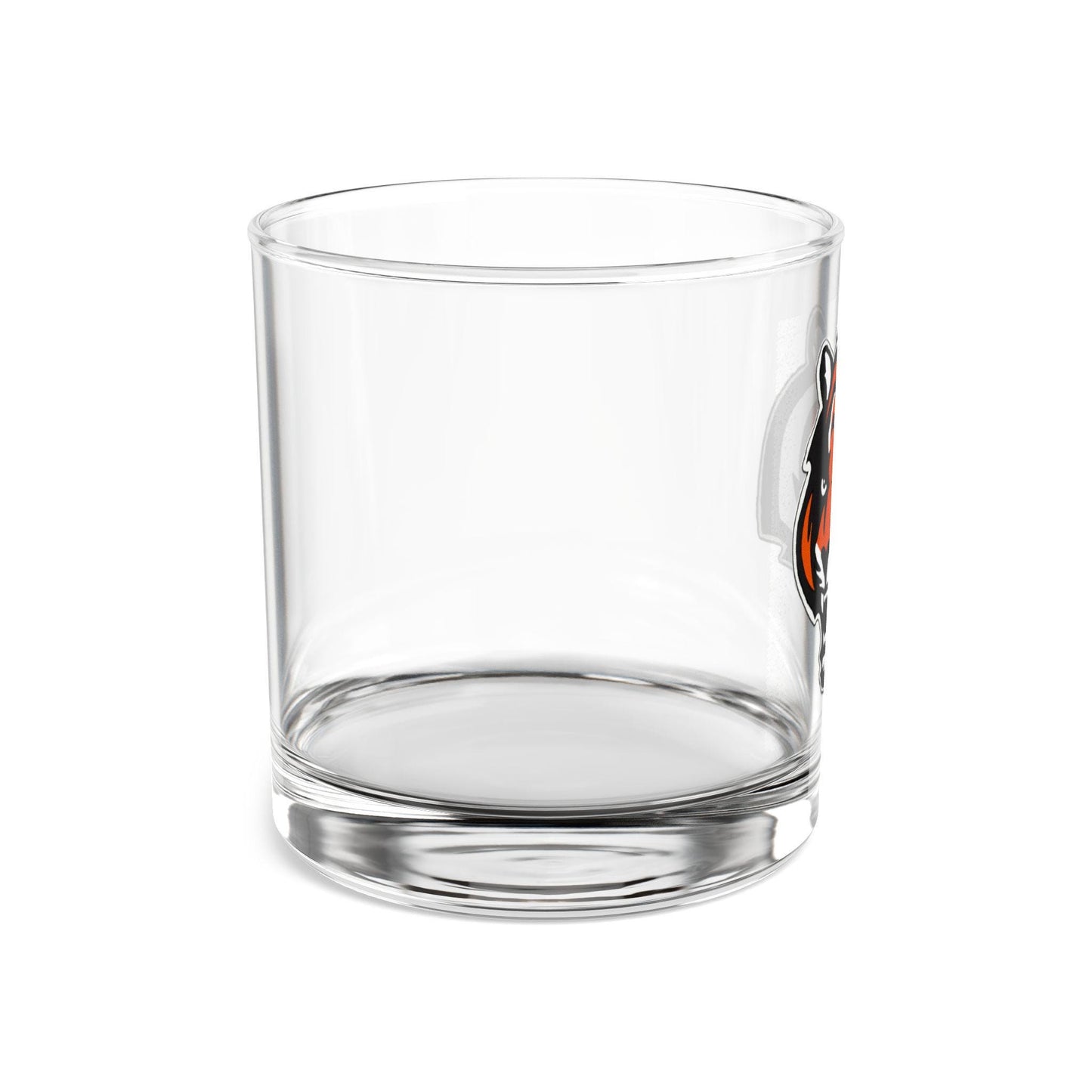 Hand-Drawn Cincinnati Bengals Rocks Glass - Bold Tiger Logo 10oz Rocks Glass