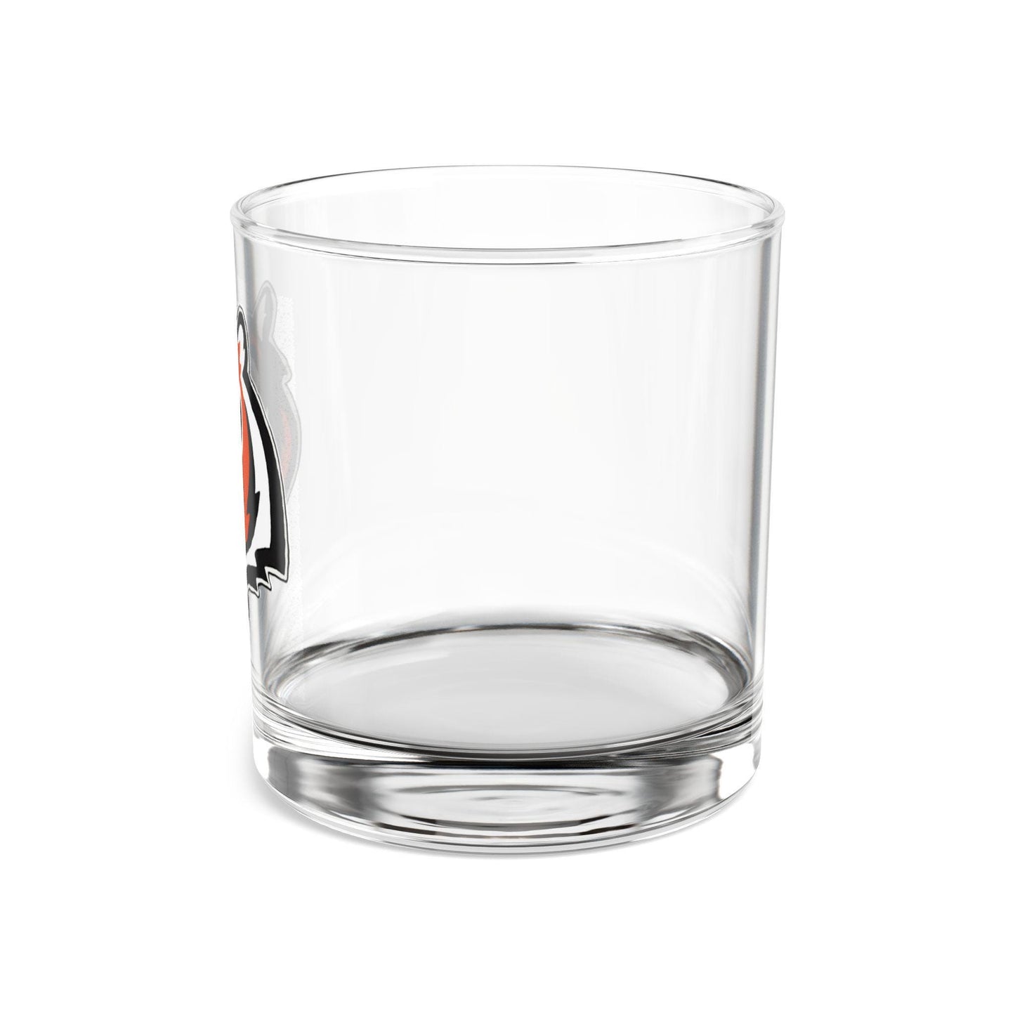 Hand-Drawn Cincinnati Bengals Rocks Glass - Bold Tiger Logo 10oz Rocks Glass