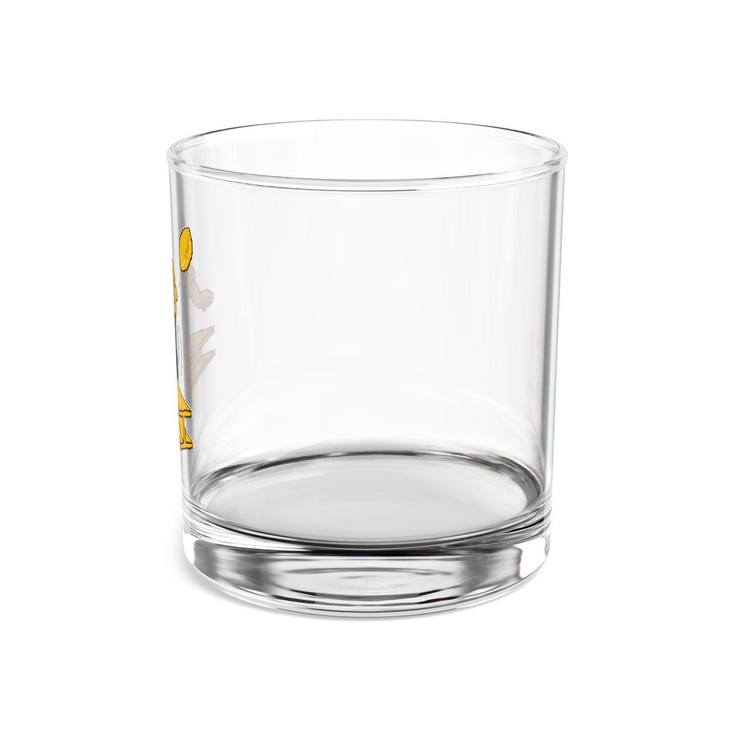 Retro Steelers Rocks Glass - Hand-Drawn Vintage Design Rocks Glass, 10oz