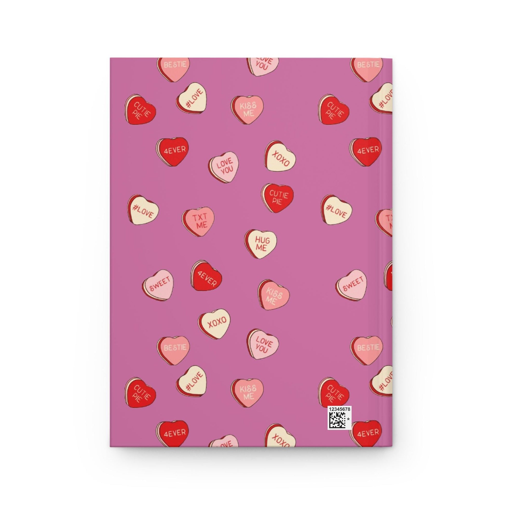 Love You Valentine’s Day journal hand-drawn romantic heart design 6x9 notebook