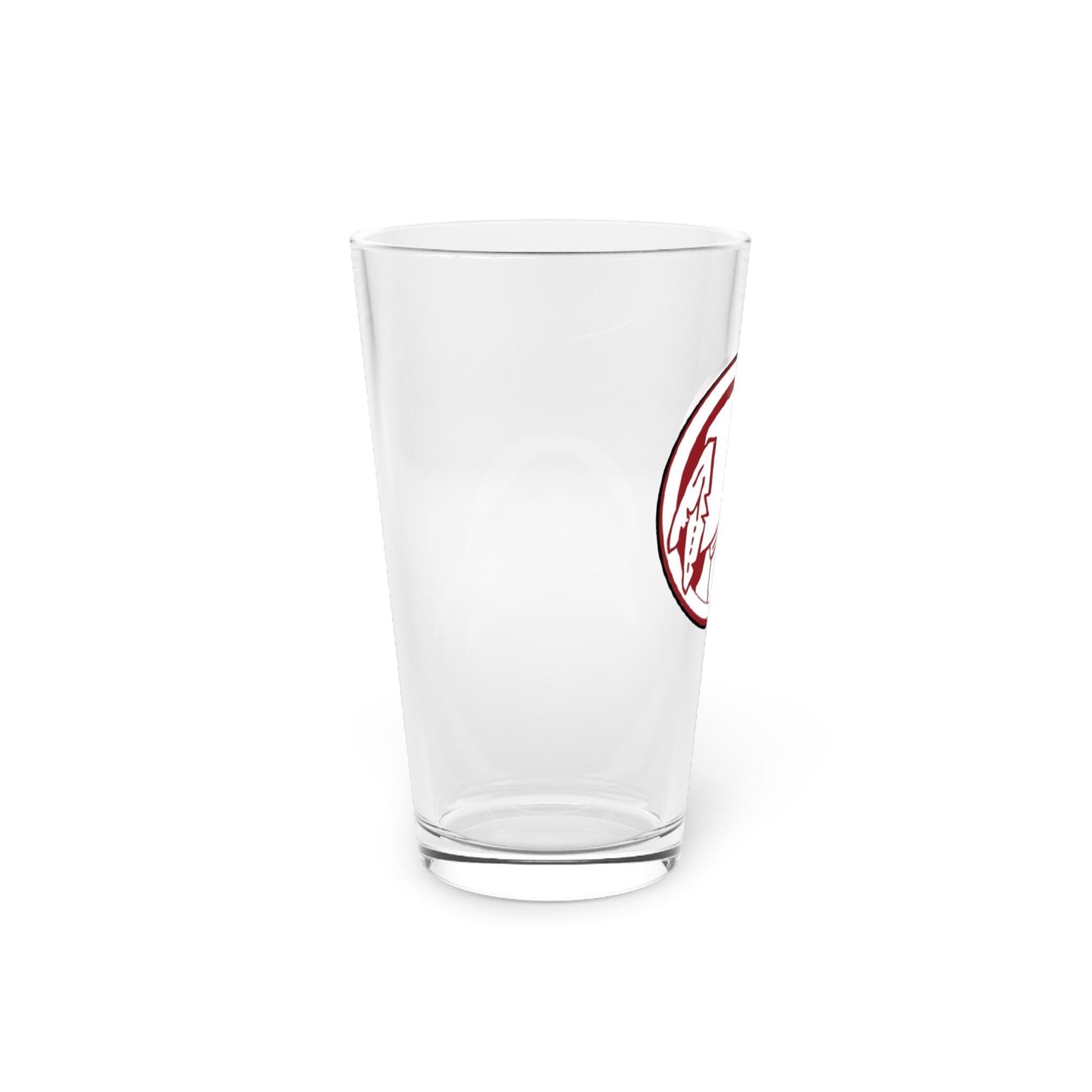 Hand-Drawn Retro Washington Football Pint Glass - Vintage-Inspired 16oz Beer Glass