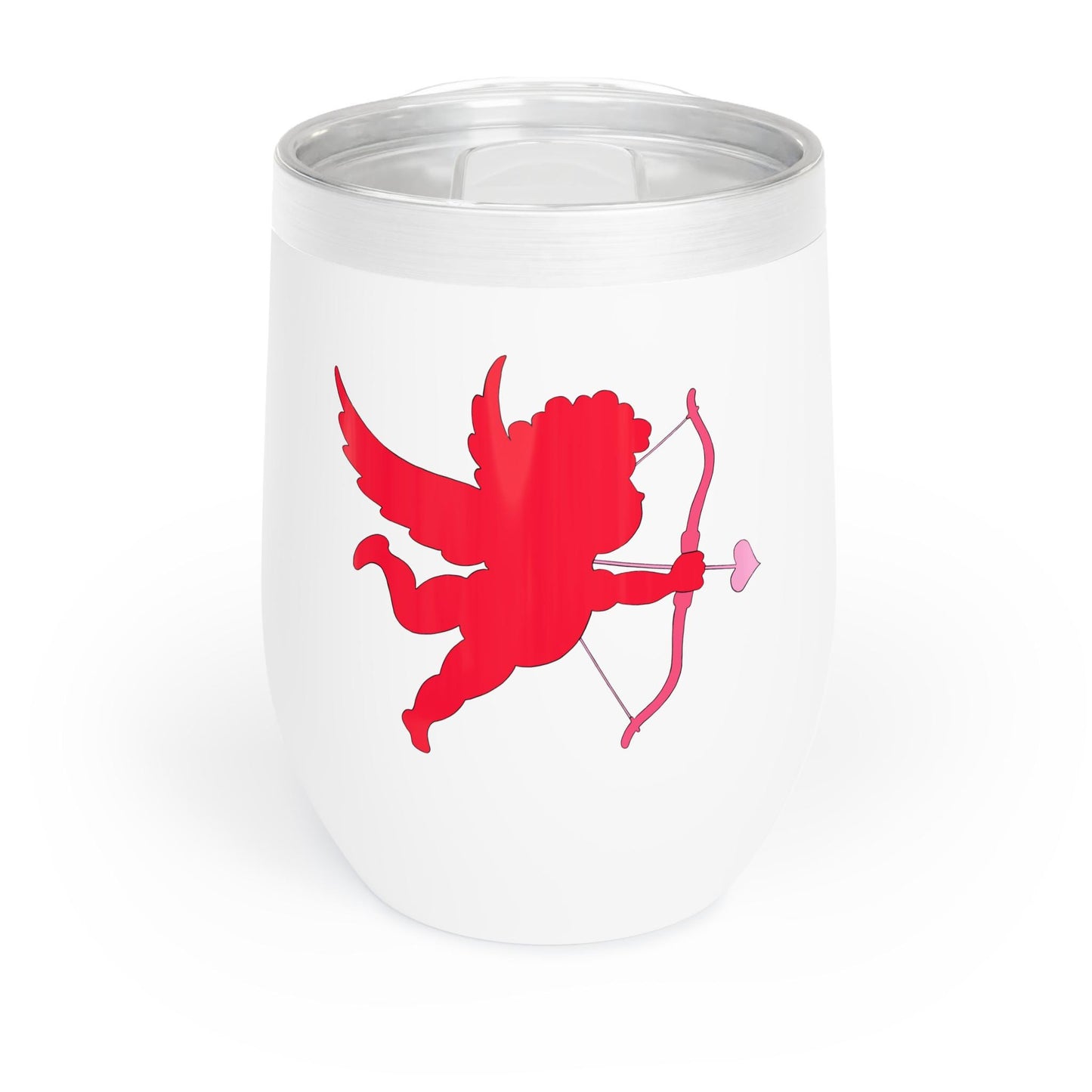 Cupid Valentines Day Insulated Wine Tumbler - Hand-Drawn Design - 11oz