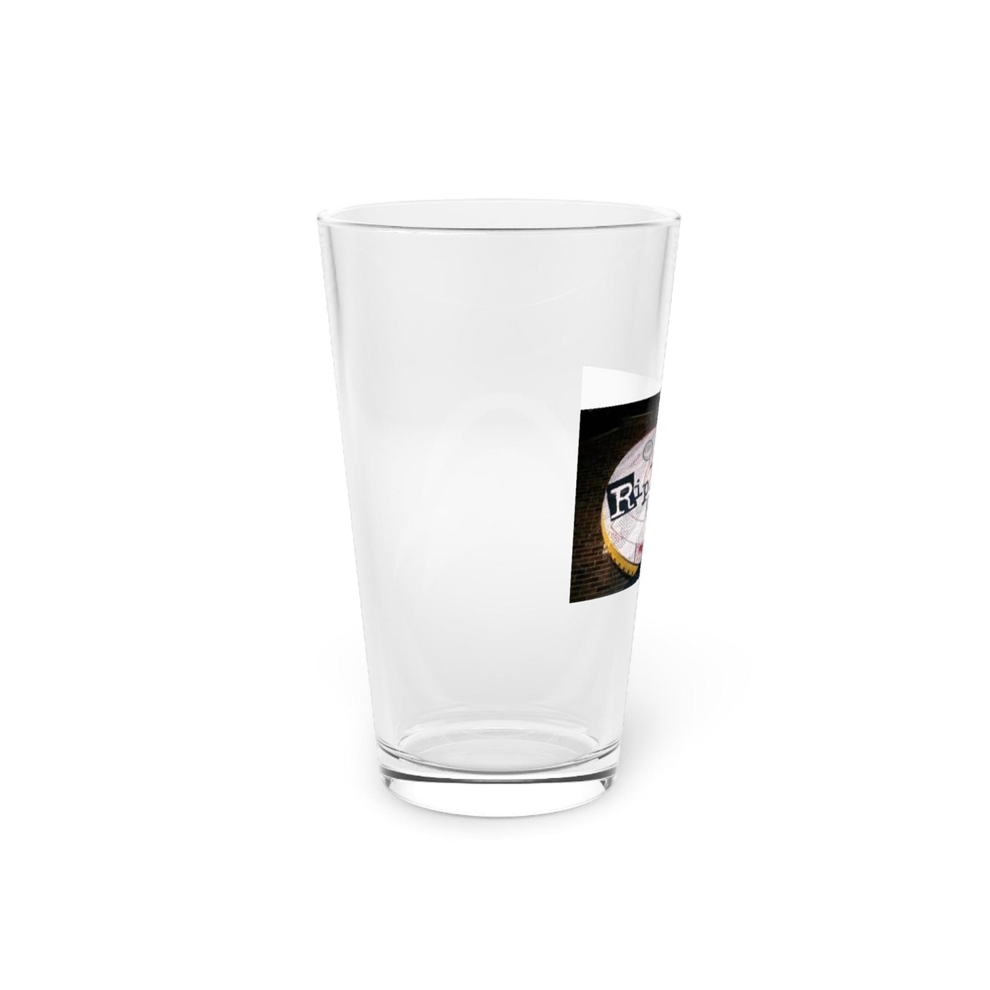 Ripley’s Alive pint glass hand-drawn Clifton Ohio venue sign tribute to Dan Morris 16oz