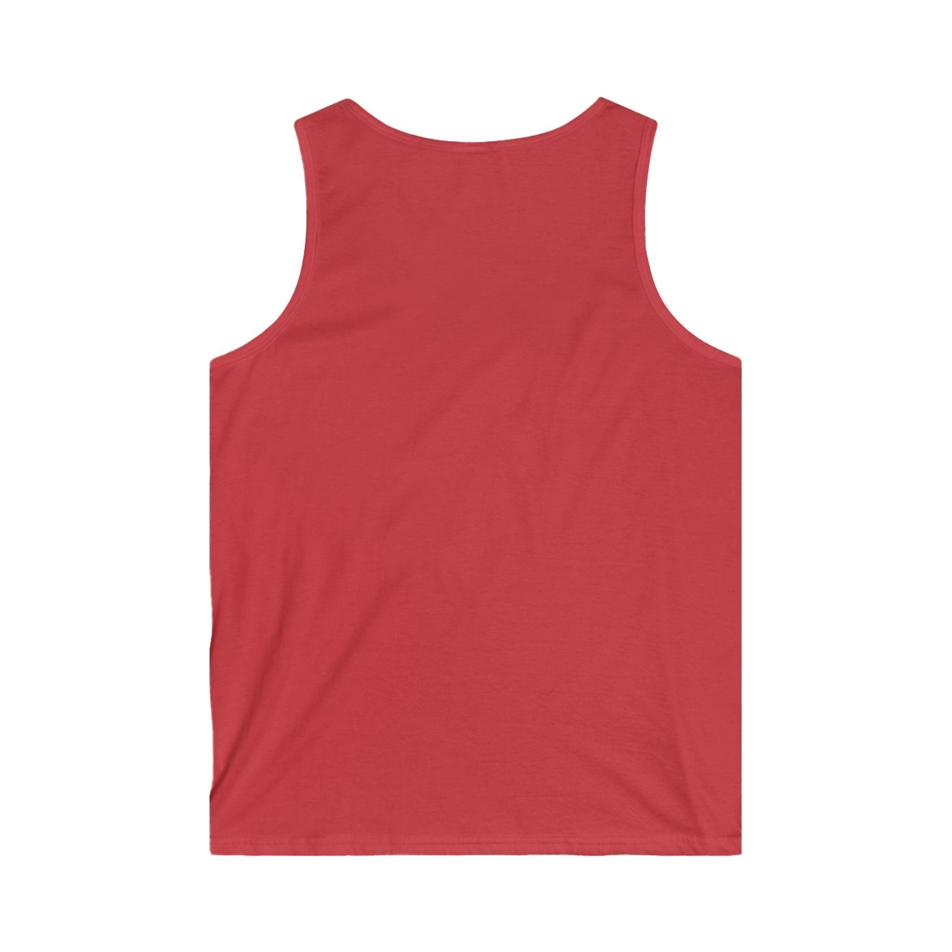 Red tank top on a white background