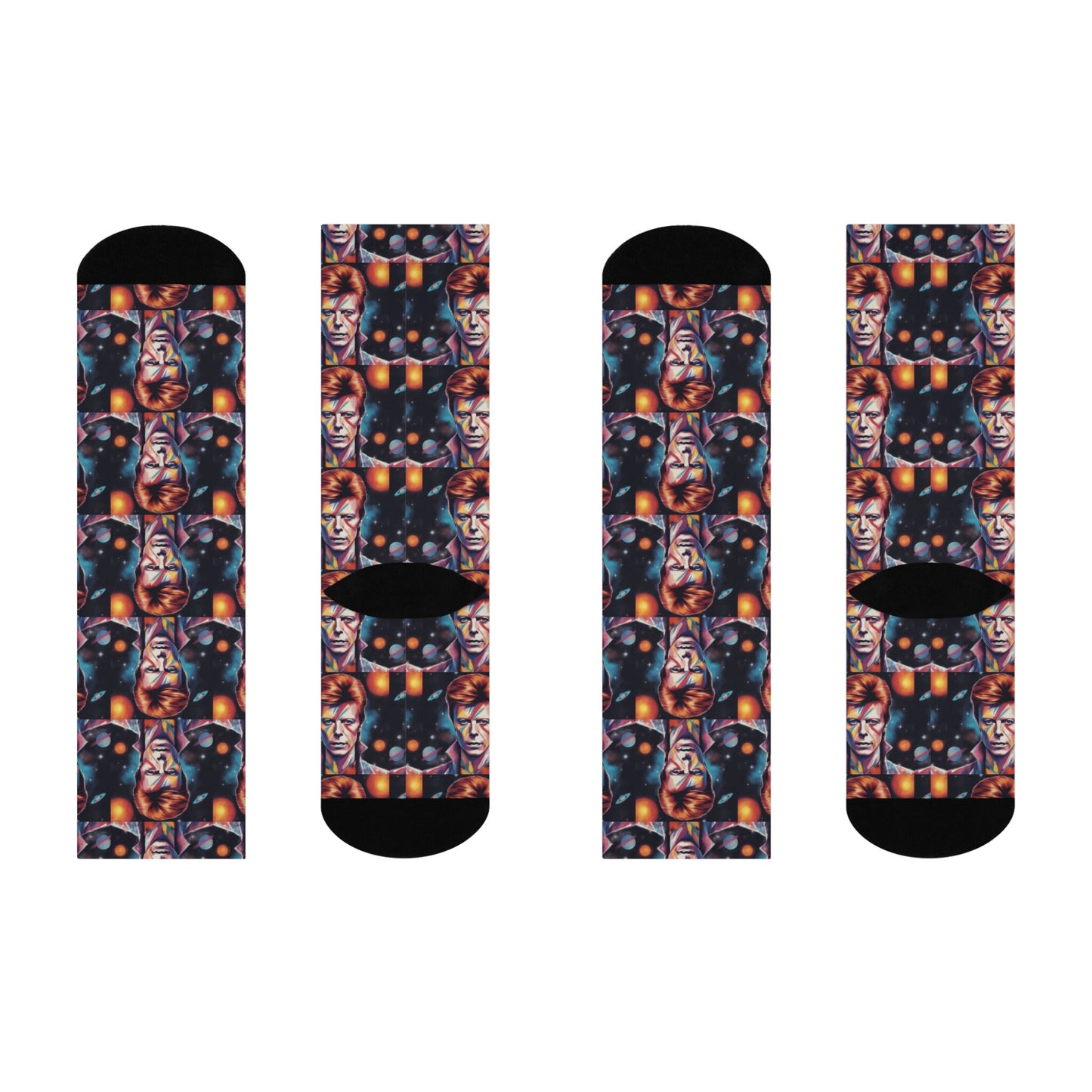 Legends Collection Ziggy Stardust (David Bowie) Cushioned Crew Socks