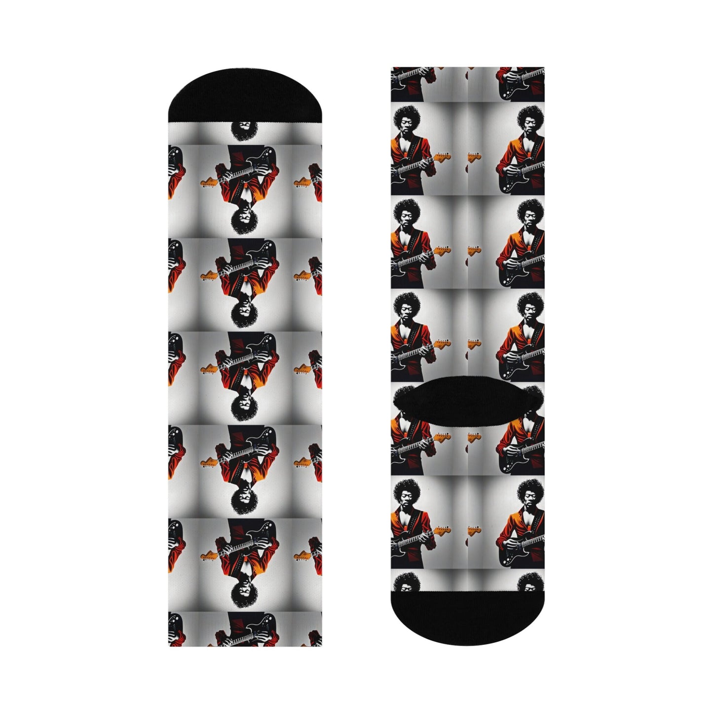 Music Legends Hendrix Cushioned Crew Socks