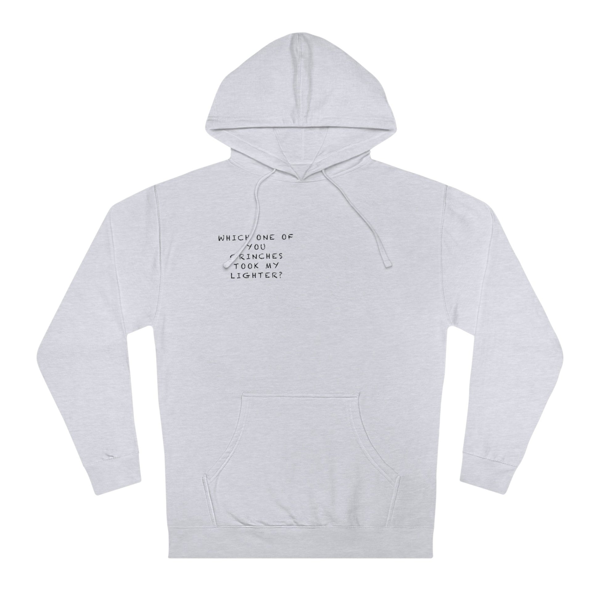 Grinch Christmas hoodie hand-drawn skull and candy cane design unisex